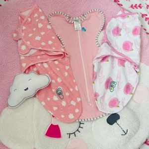 3 Baby Girl Swaddles: Newborn to 3 Months